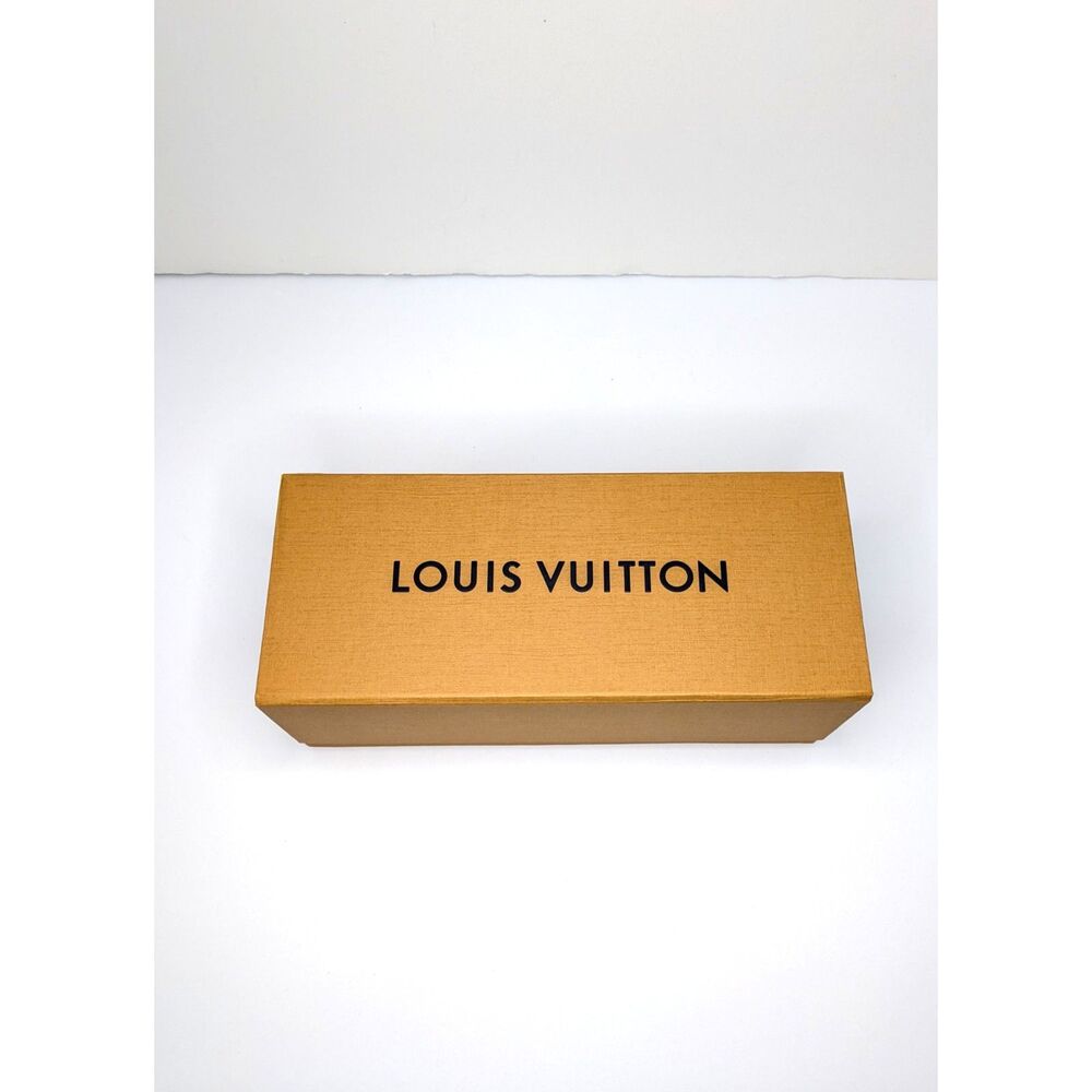 Authentic LOUIS VUITTON Empty Gift Box Magnetic Flap 10 x 4 x 4 Storage